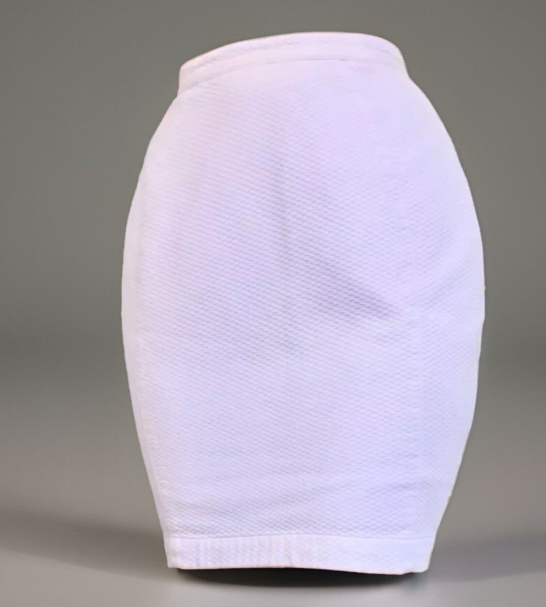 Thierry Mugler Couture White Cotton Piqué Fitted Skirt XS 1990s Vintage
