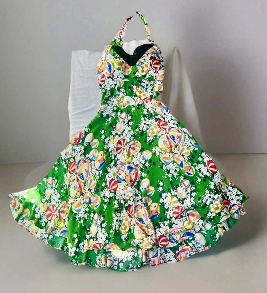 Vintage Trashy Diva Retro Dress Pin Up Summer Beach Rare Candice Gwinn Size 4