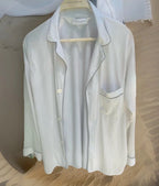 Vintage Christian Dior Monsieur SZ M Unisex Pale Blue /off White Classic Shirt