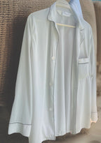 Vintage Christian Dior Monsieur SZ M Unisex Pale Blue /off White Classic Shirt
