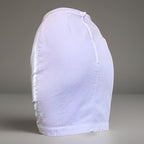 Thierry Mugler Couture White Cotton Piqué Fitted Skirt XS 1990s Vintage