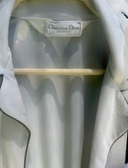 Vintage Christian Dior Monsieur SZ M Unisex Pale Blue /off White Classic Shirt