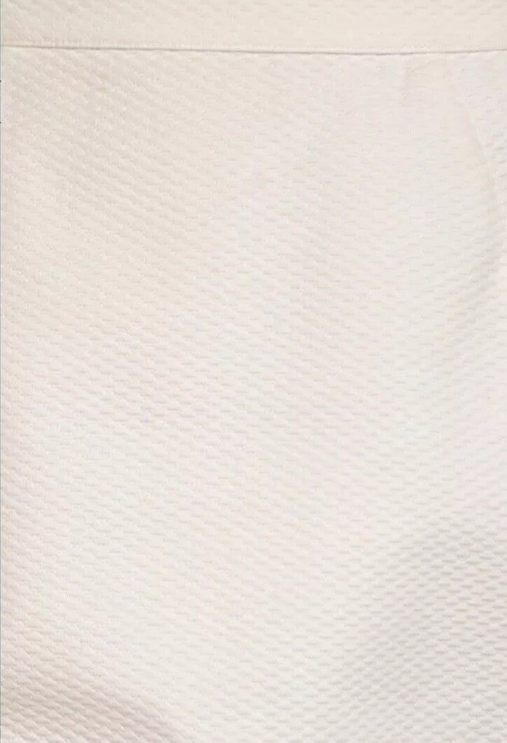 Thierry Mugler Couture White Cotton Piqué Fitted Skirt XS 1990s Vintage