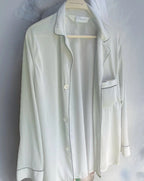 Vintage Christian Dior Monsieur SZ M Unisex Pale Blue /off White Classic Shirt